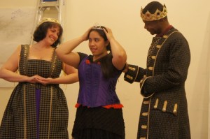 The incredibly good looking Darkness family, in costume