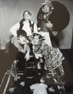 Bridget, Bill, Anisa, and Sam George in ROOTABAGA STORIES, circa 1991.