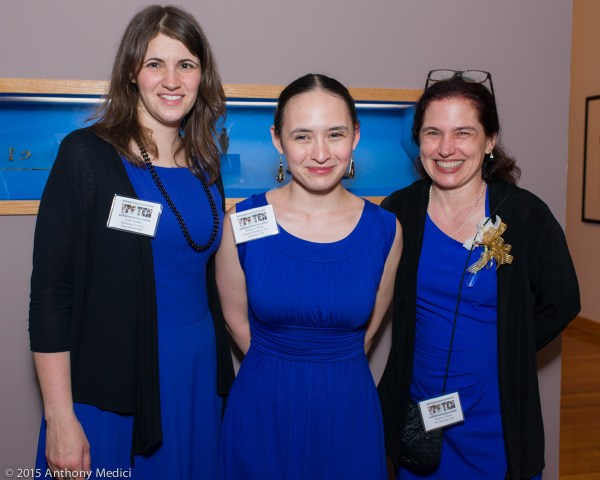 Brain and dress twins - or triplets. Not pictured - Emma's matching black cardigan. Photo by Anthony Medici