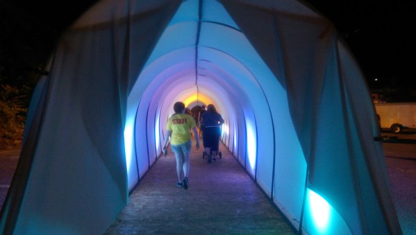 The tunnel out into the finale area